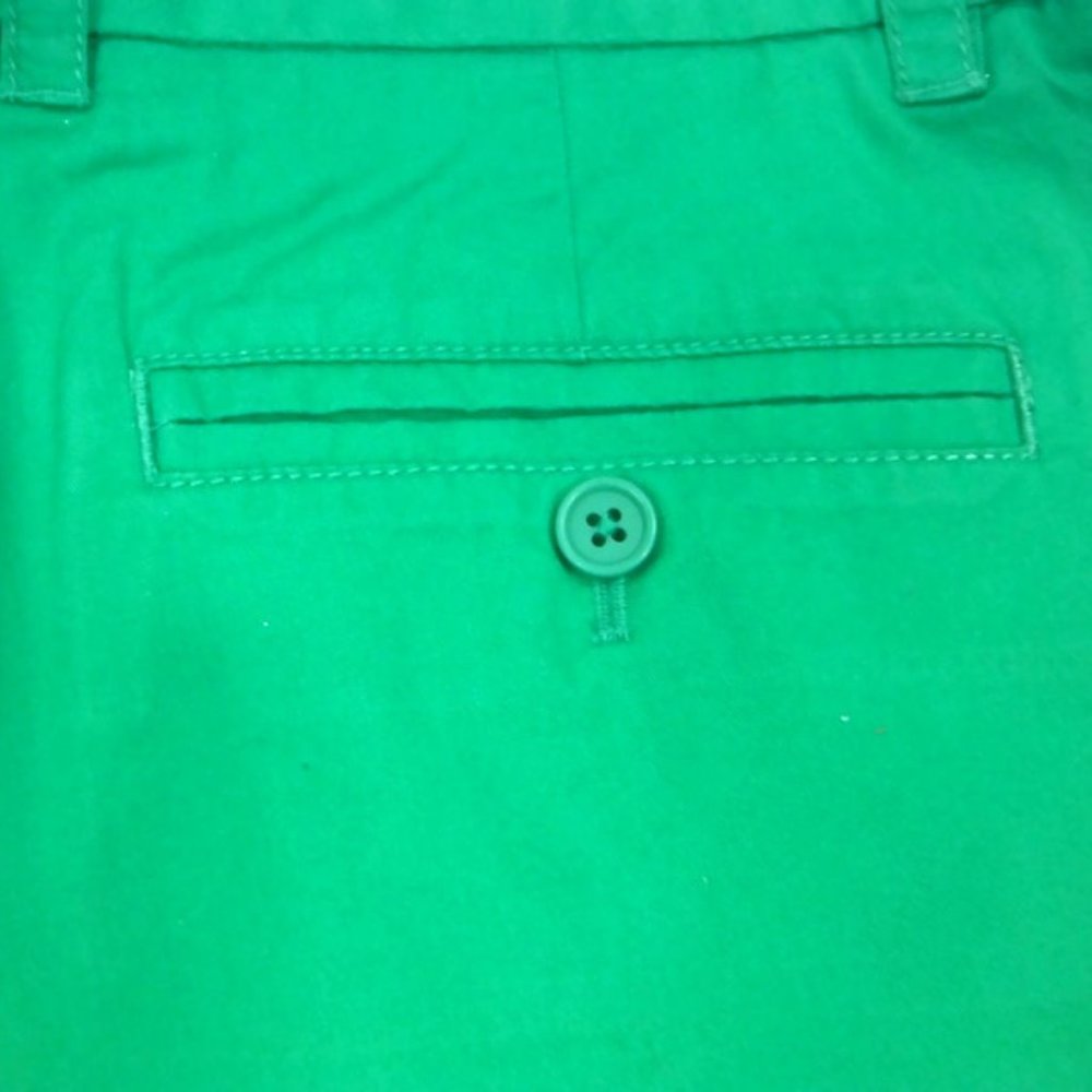 J Crew Girls Green Chino Shorts -14 - Picture 11 of 12